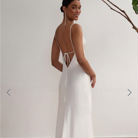 Jenny Yoo White Midi Dress - Picture 2 of 5